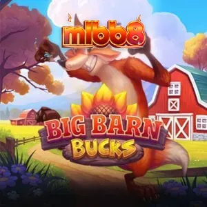Tampilan visual slot Big Barn Bucks dengan tema peternakan yang ceria